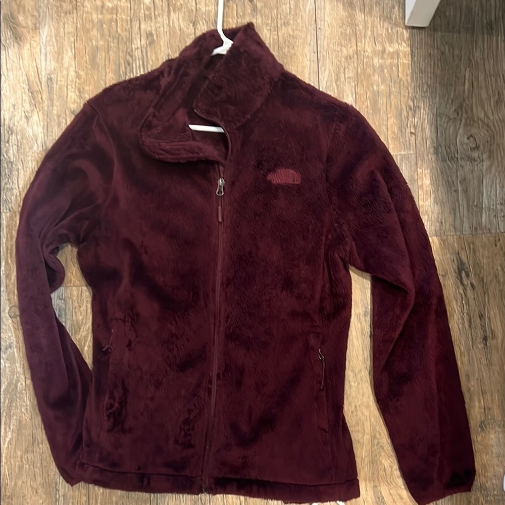 Women's Burgundy Fleece Jacket